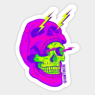 Double Skull Mask by Tokebi Sticker